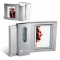 Stylish Curve Double Sided Photo Frame & Digital Clock